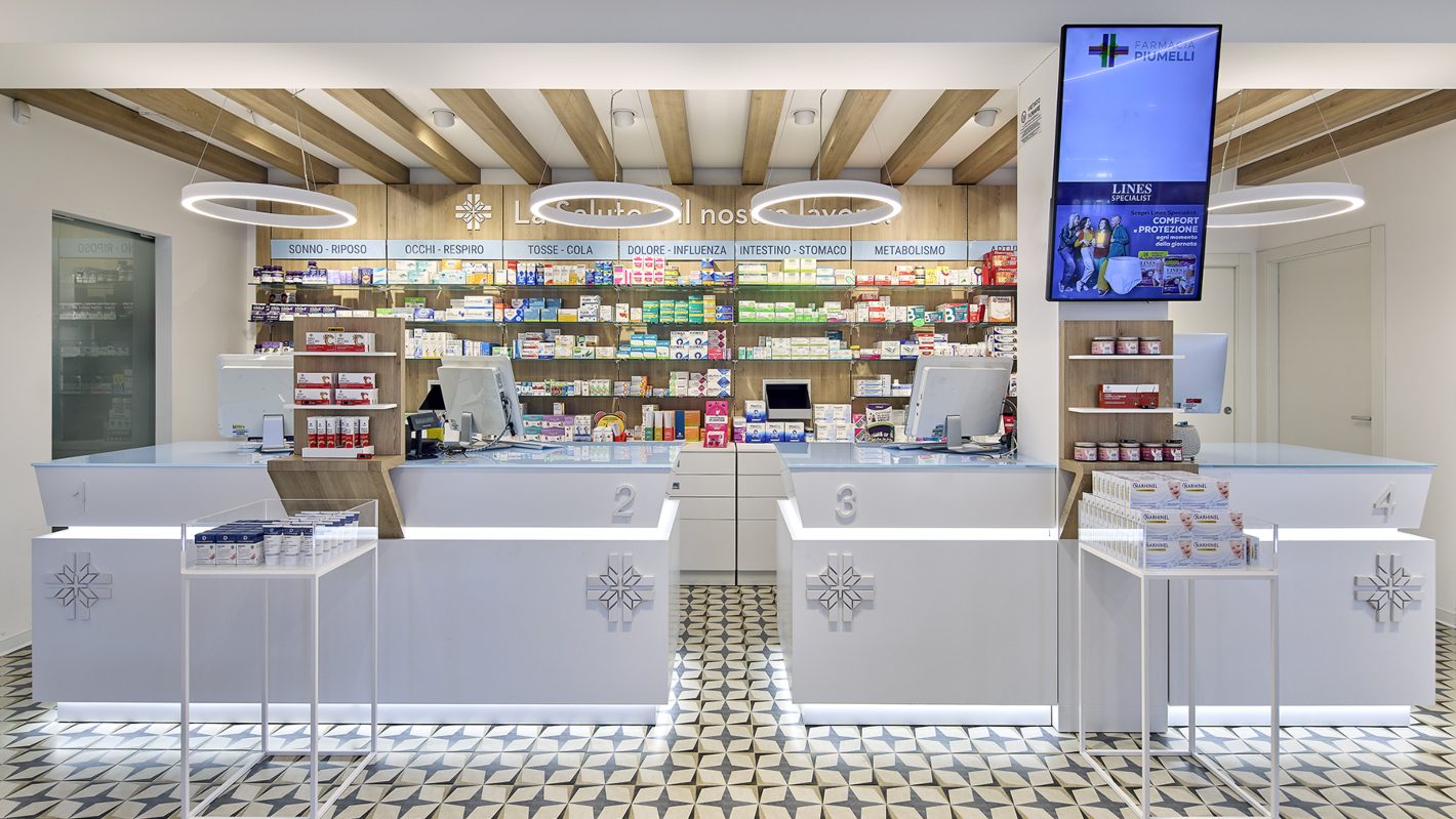 Ekofarma arredo farmacia piumelli ristrutturazione